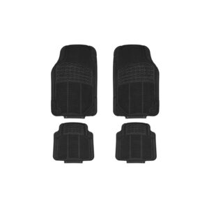 Streetwize 4-Piece Heavy-Duty & Trimmable Rubber Car Mat Set